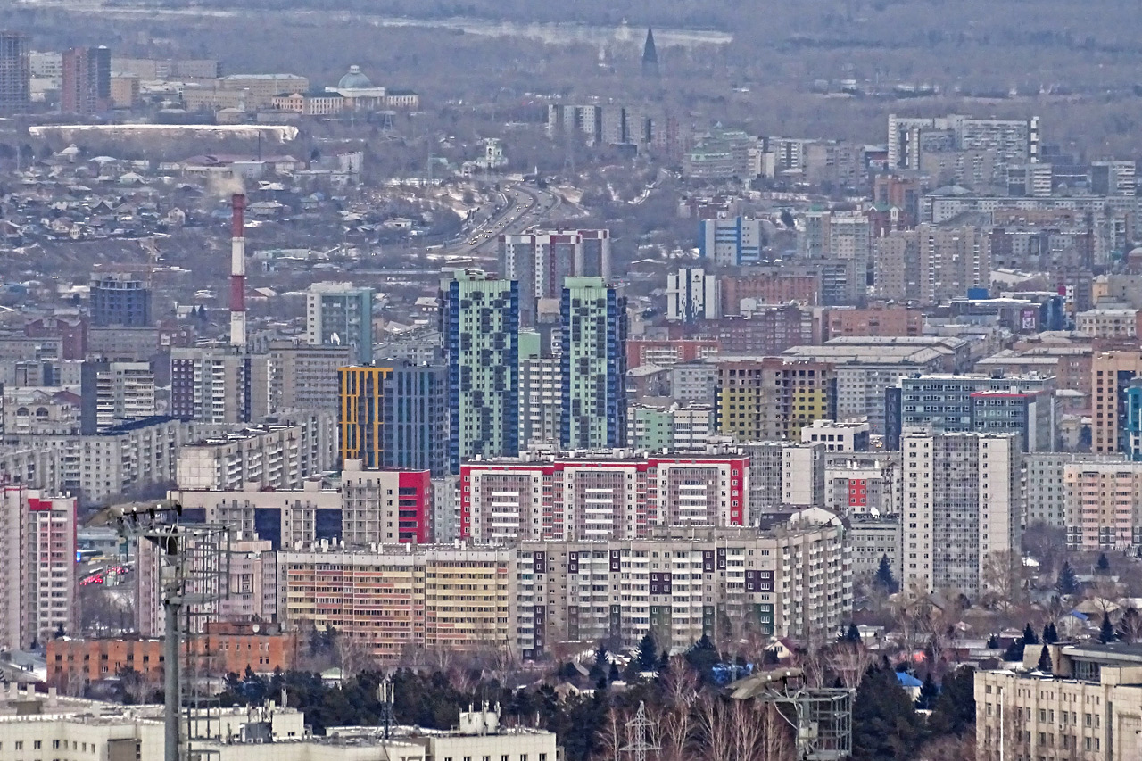 Красноярск - вторичное жилье - вид на центр города