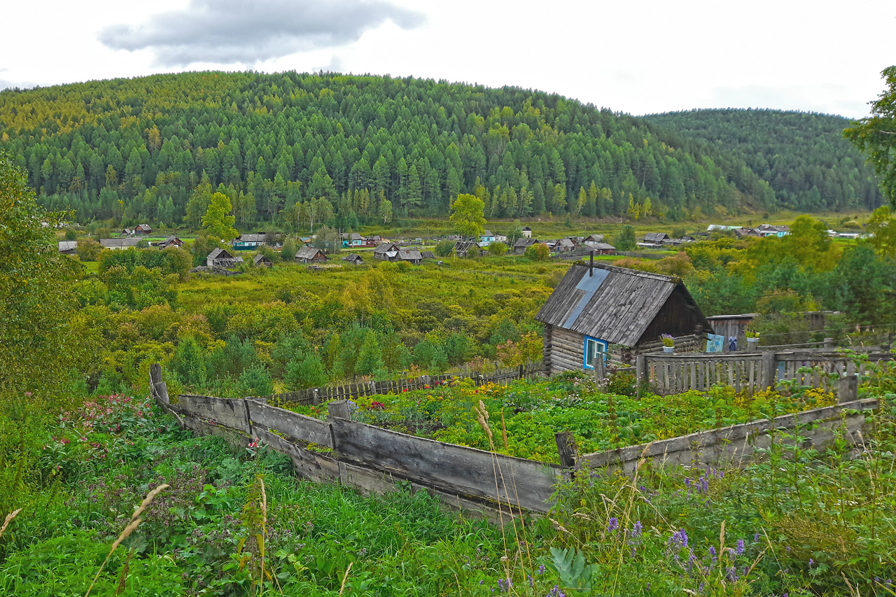 Таежная деревня в Красноярском крае - Орешное