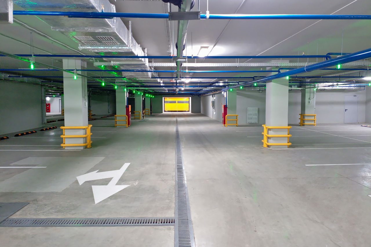 Паркинг подземный в Красноярске на Театральной площади