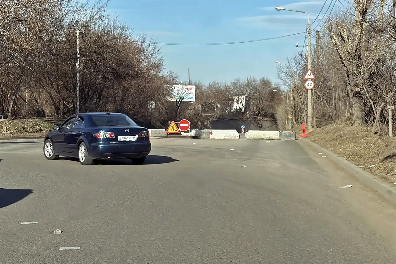 Перекрытая ул. Семафорная