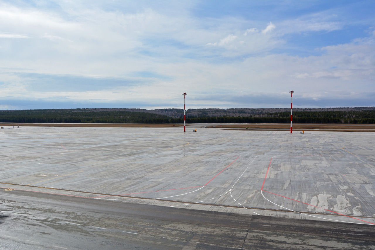 Новый перрон аэропорта Красноярск
