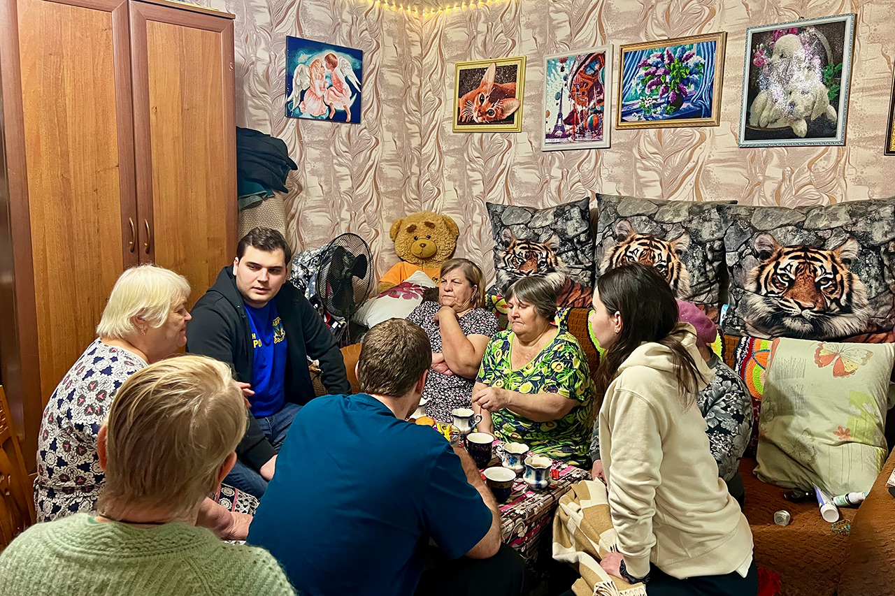 Встреча с жителями Бражного