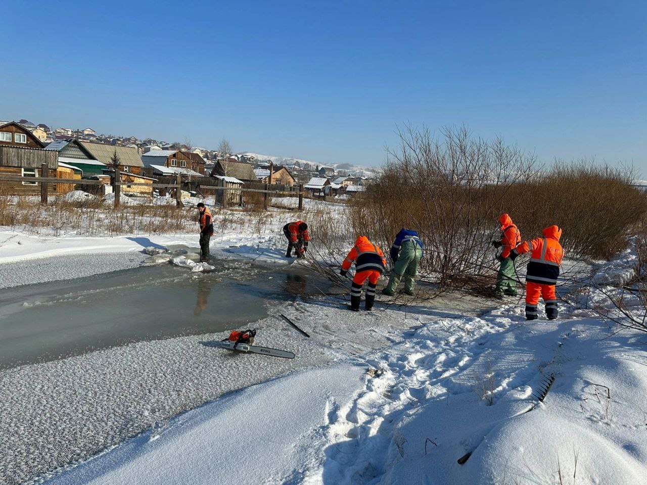 Предотвращение паводков на реках Красноярска