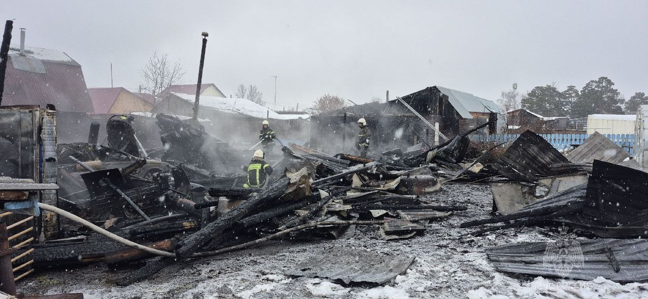 Пожар в Абалаково