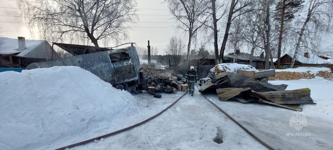 Пожар в Нижней Пойме