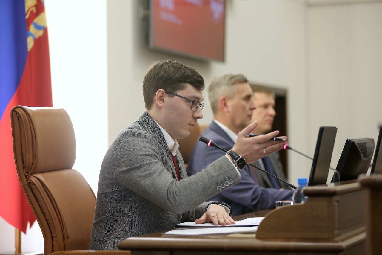 Новый председатель Молодежного парламента Иван Ишутин