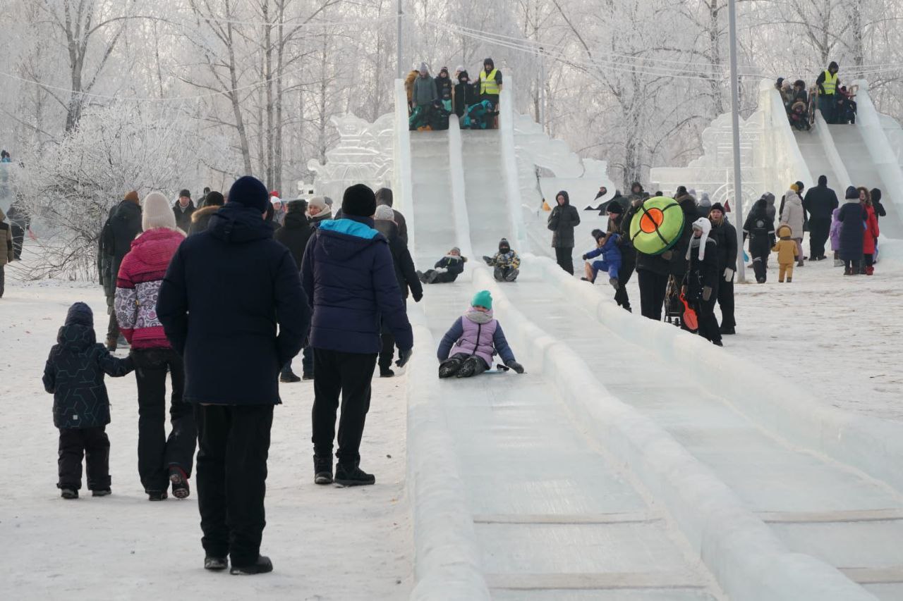 Ледовый городок на Татышевом