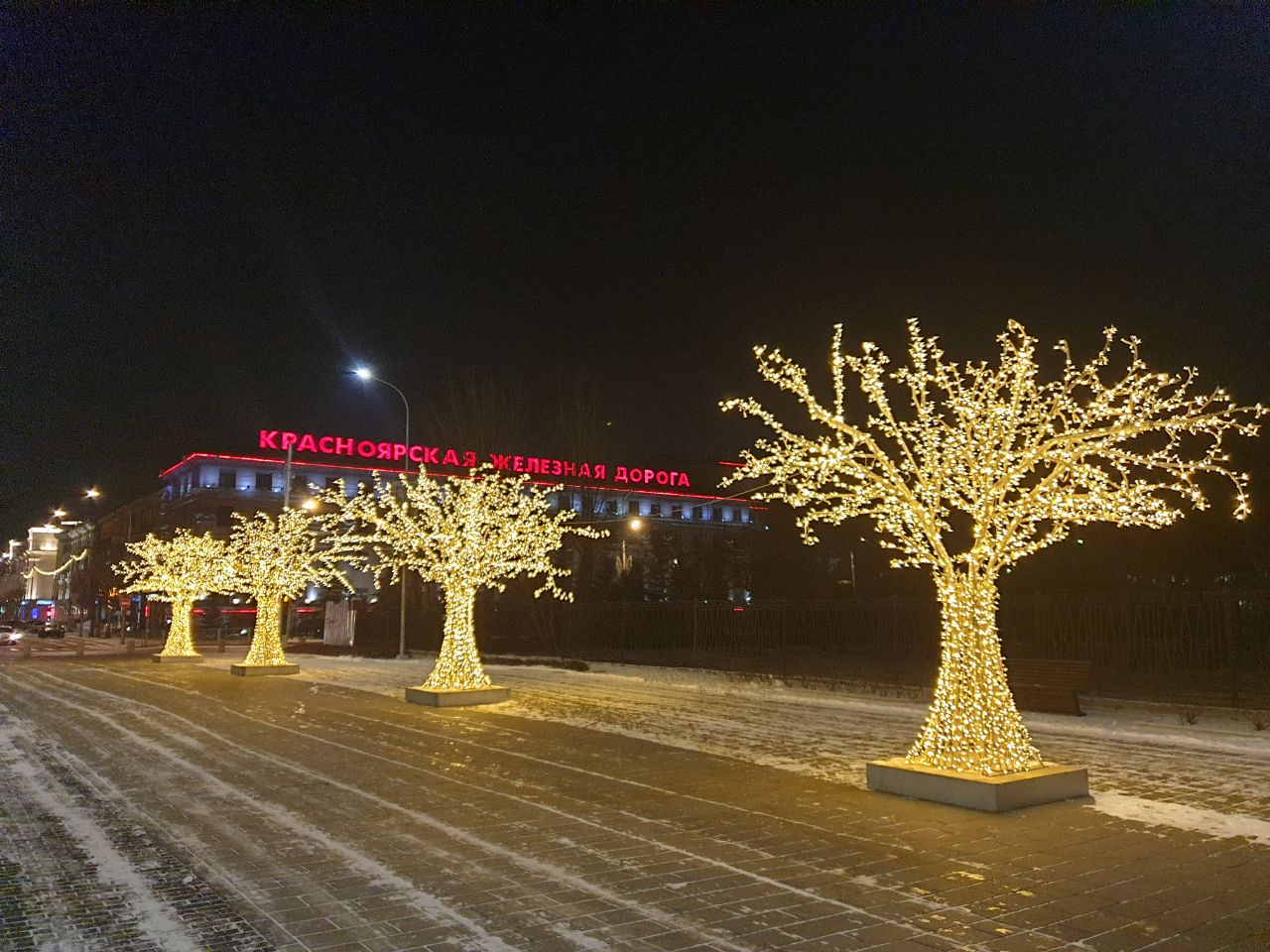 Светящиеся деревья Красноярск