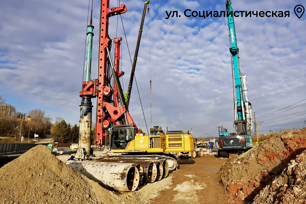 Работы на стройплощадки притоннельных сооружений в Николаевке