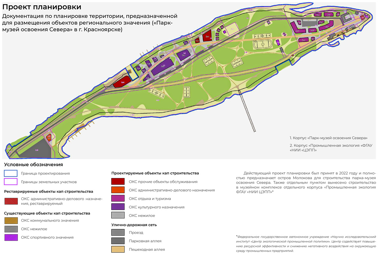 Проект планировки острова