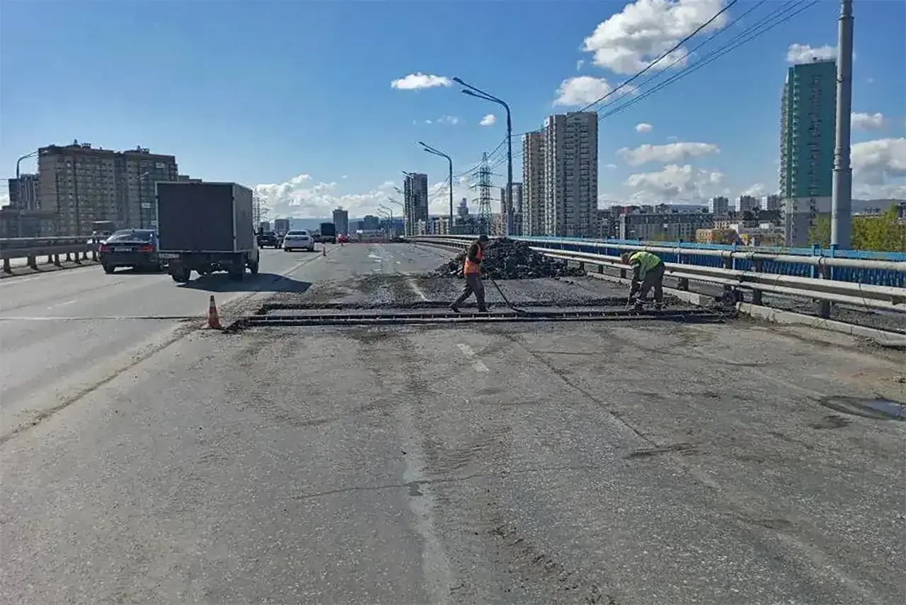 Работы на путепроводе