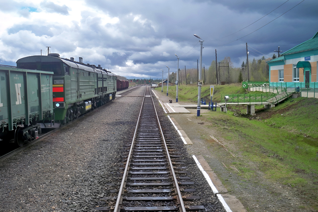 Станция Пировская КрасЖД на ветке Ачинск-Лесосибирск
