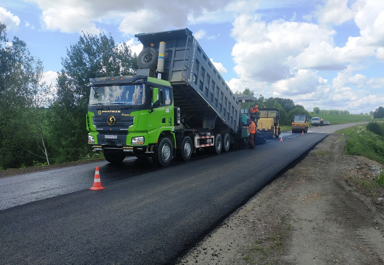 Рабочие начали ремонт 8 километров дороги Большая Мурта – Юксеево