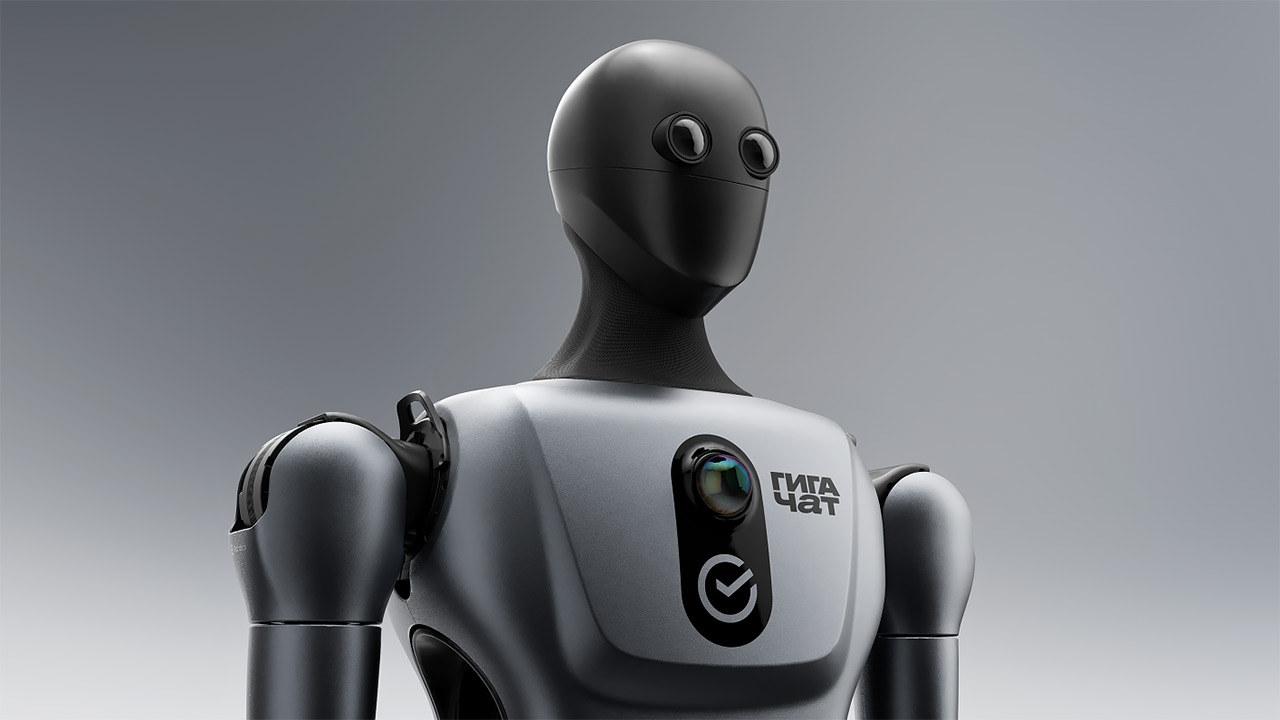 Робот от Сбера крупным планом