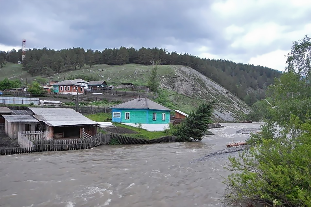 Весенний паводок в Сибири