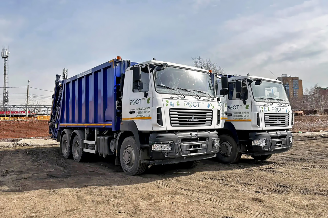 Новые мусоровозы в Красноярске