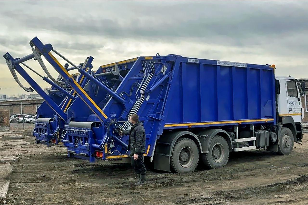 Мусоровозы с задней загрузкой