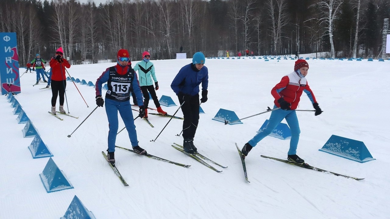 В новом лыжном комплексе в Подгорном состоялись соревнования
