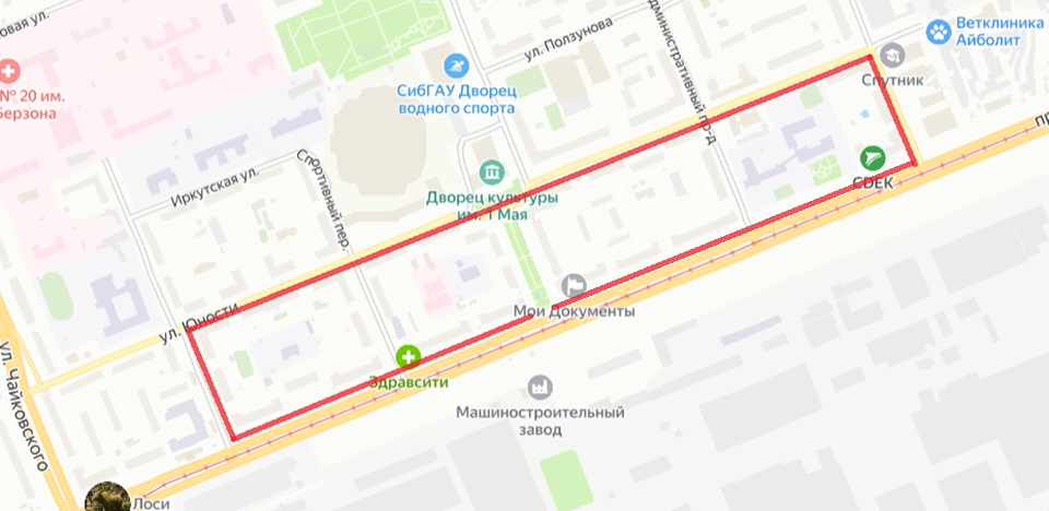 карта шествия бессмертного полка