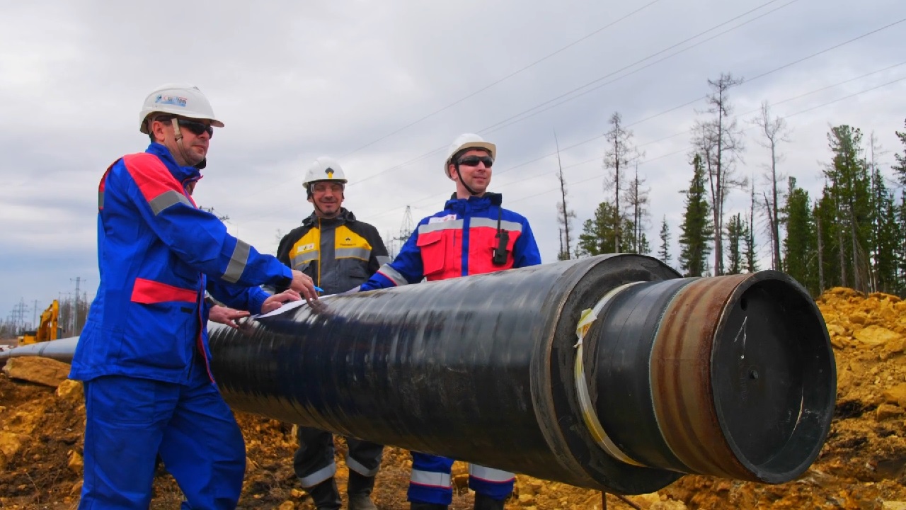 cтроительство нефтепровода на севере