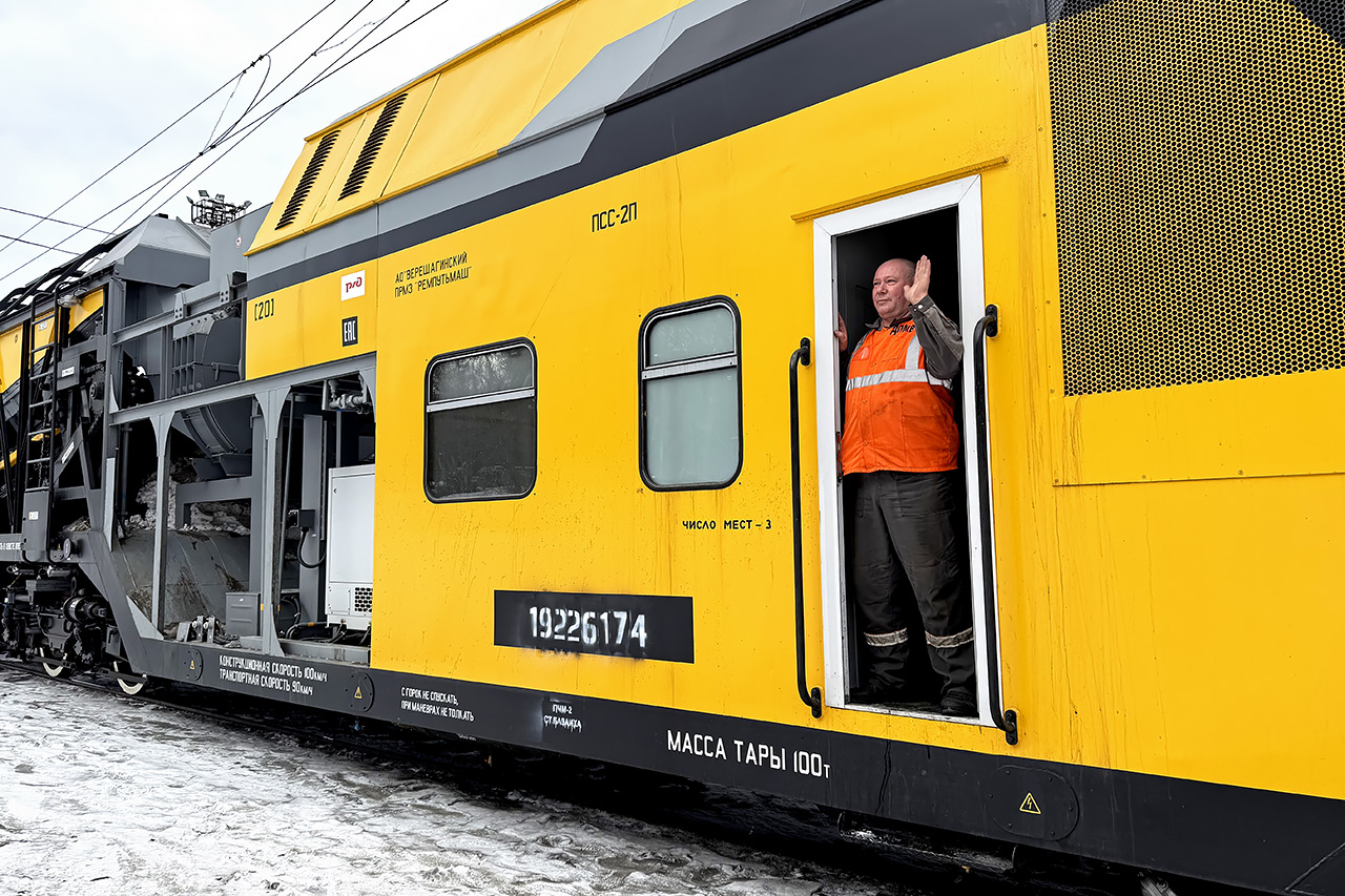 Жилой отсек снегоуборочного поезда ПСС-2П