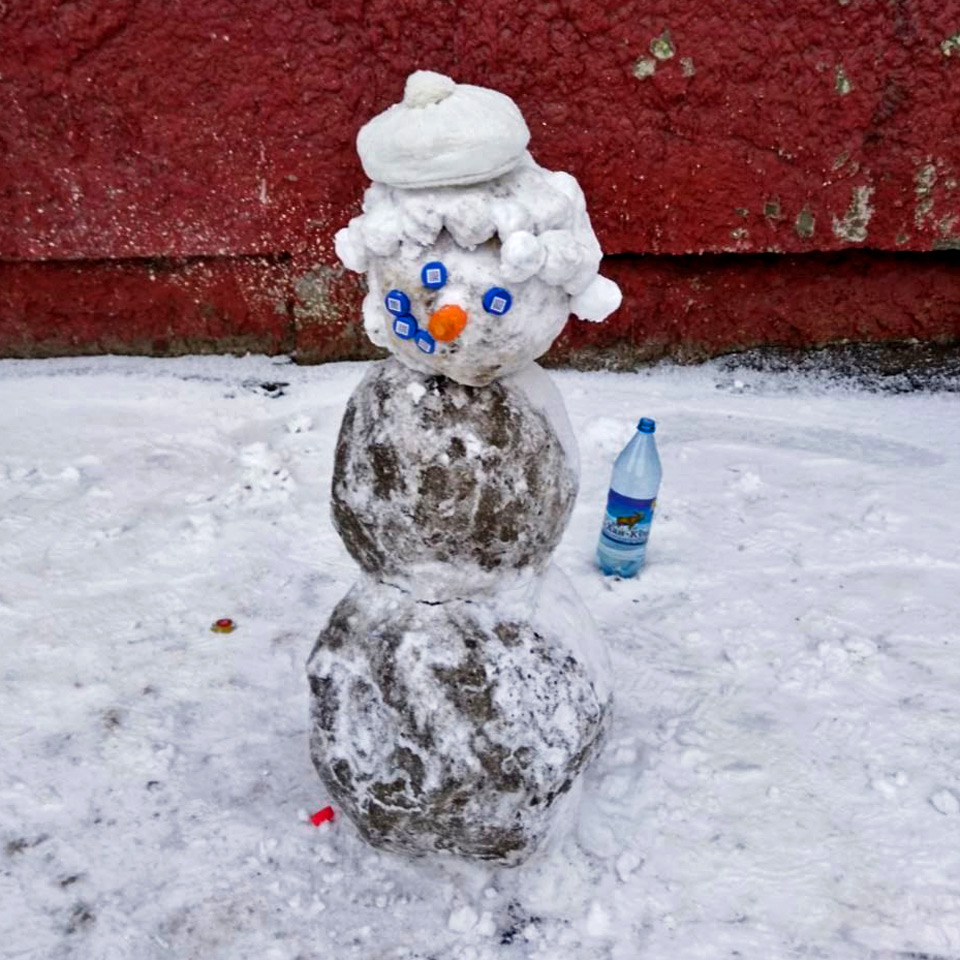 Снеговик в Норильске