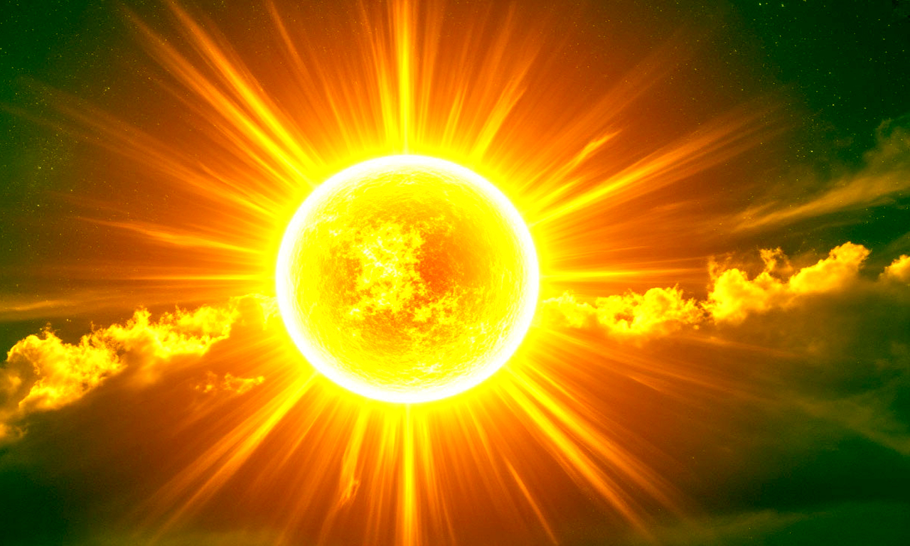 Солнце вспышка буря