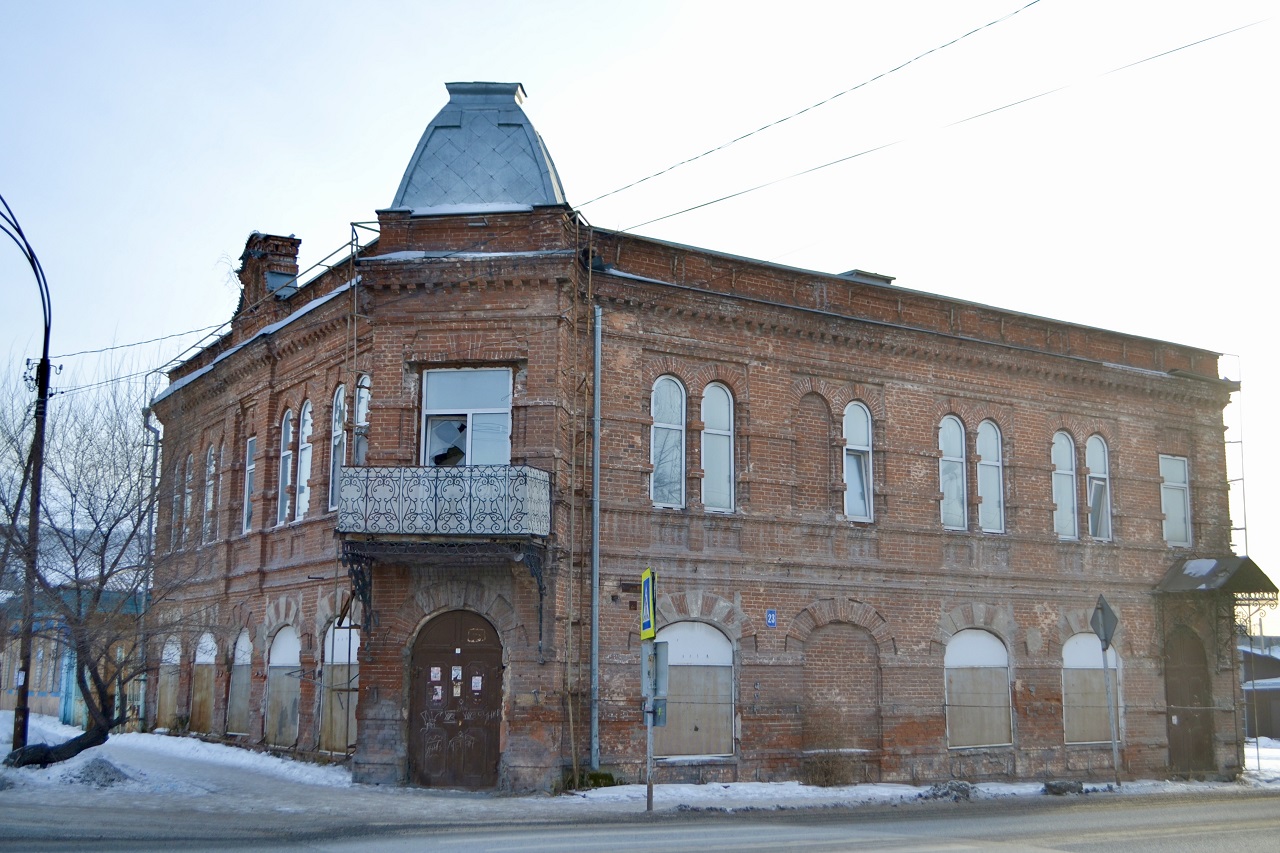 старинное здание, старый центр ачинска, дворец бракосочетаний