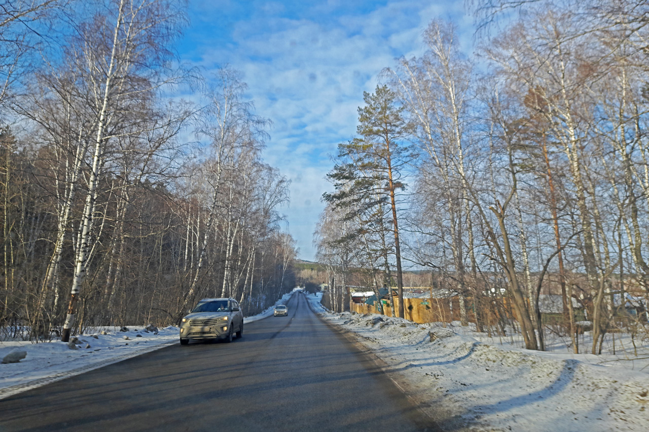 Дорога по ул. Елены Стасовой в Красноярске