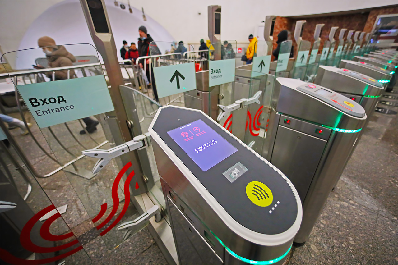 Турникеты в Московском метро
