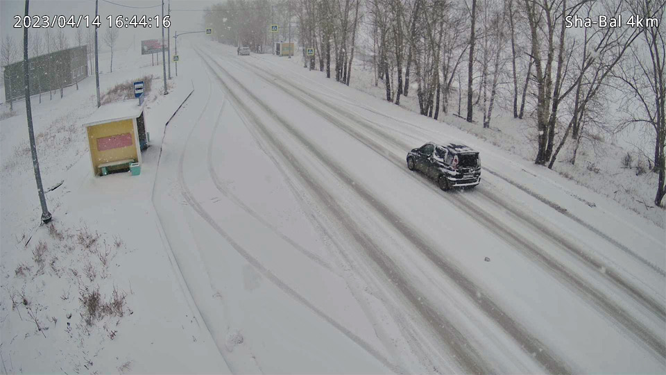 Снег в Красноярске и крае