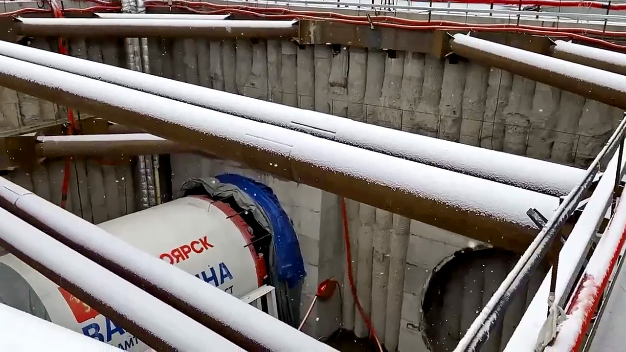 Проходческий щит Валентина на станции Вокзальная Красноярска