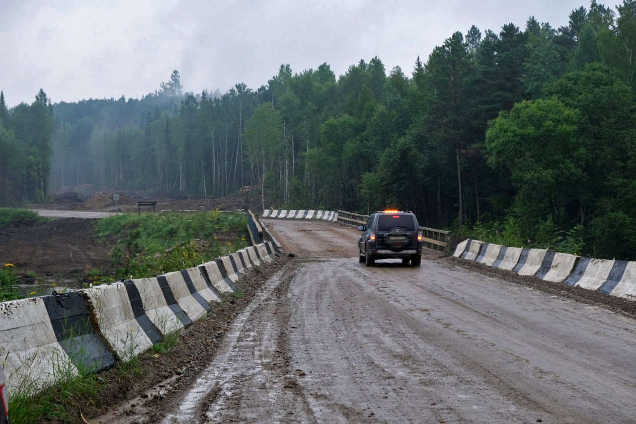 В Красноярском крае продолжается реконструкция дороги вдоль Енисея