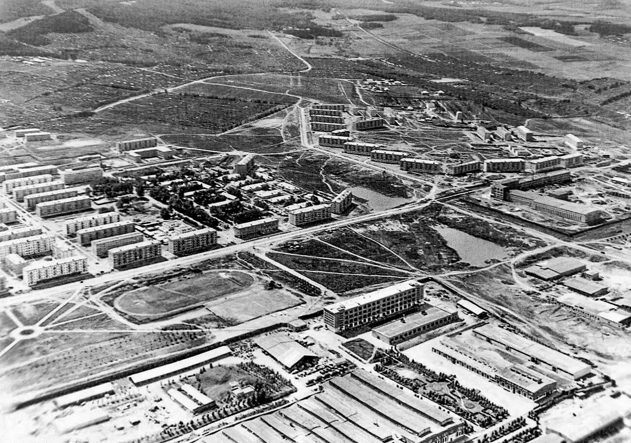 Территория в Октябрьском районе в 1970
