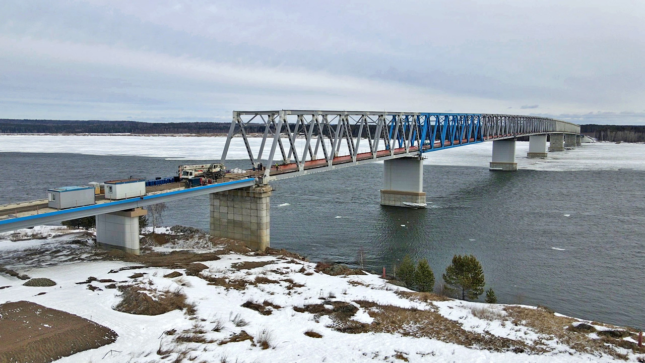 Самый северный мост через Енисей построен за три года