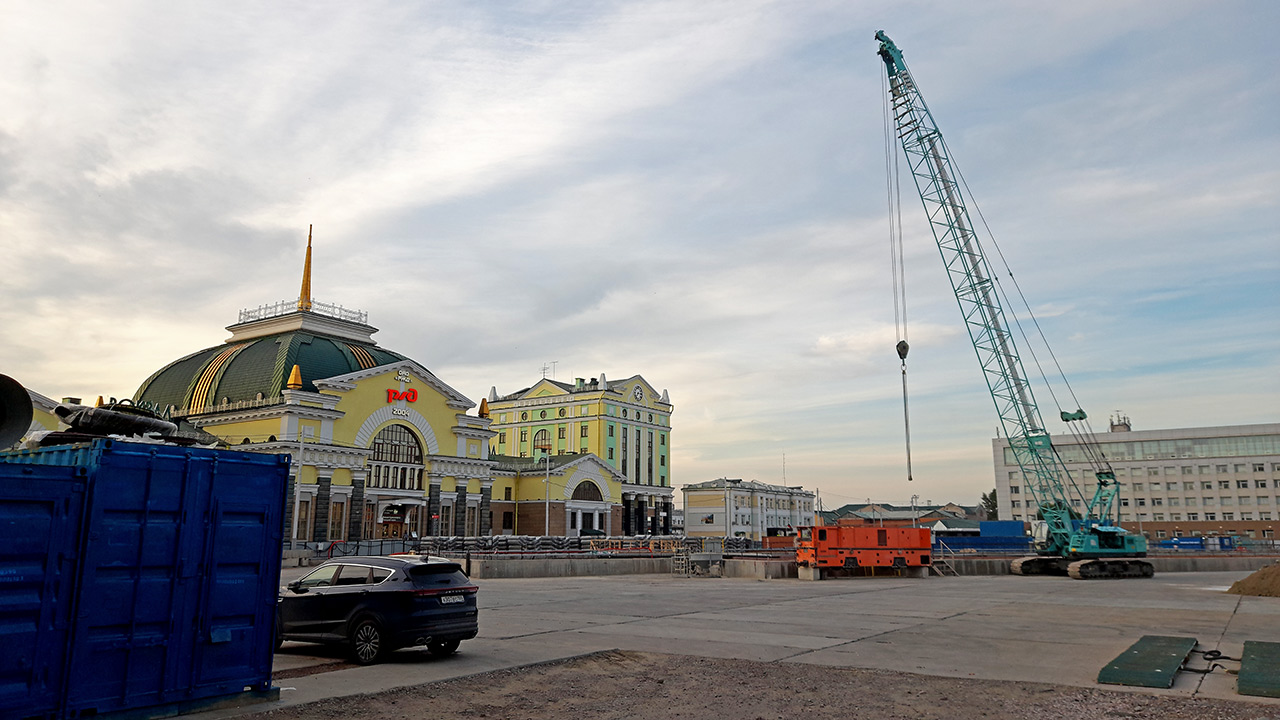 Будущая станция Вокзальная в Красноярске