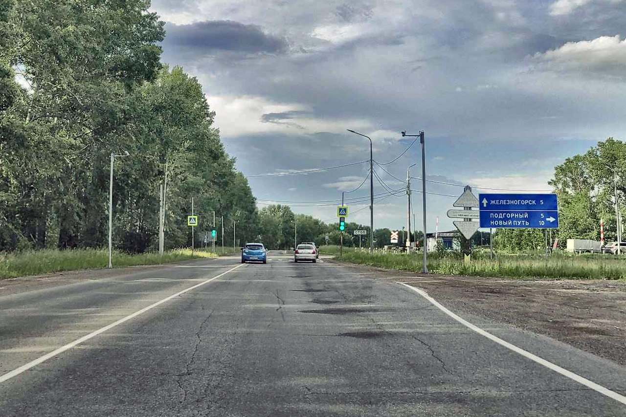 Автодорога Красноярск - Железногорск - отрезок от Подгорного